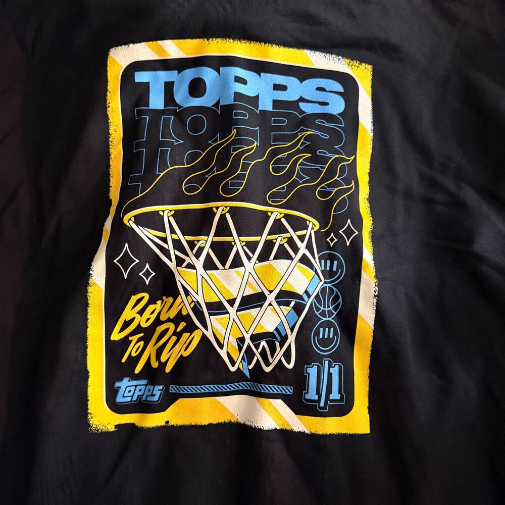 Topps Black Hoodie Born to Rip 1/1 NBA Basketball Size 2x NEW